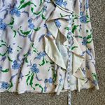 Prabal Gurung Collective Floral Side Ruffle Dress White Blue Formal Spring 10 Photo 10