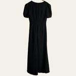 Mac Duggal leena for Black Embelished Cutout Short Sleeve Formal Gown Size 8 Photo 4