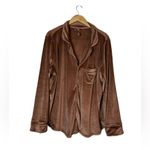 SKIMS  Velour Pajama Shirt Luxe Sleep Loungewear Size 3XL Photo 5