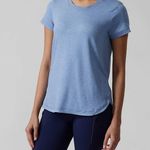 Athleta Women’s Uptempo Short Sleeve tee shirt size M Blue Size M Photo 5