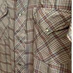 Miller Western Wear Long Sleeve Plaid Pearl Snap Shirt Size 15 Photo 3
