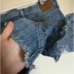 Denim Forum Aritzia the ex boyfriend shorts sz‎ 28 denim shorts cut off Blue Photo 6