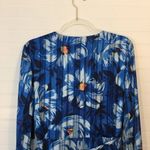 Isaac Mizrahi  Floral Blue Brush Wrap Dress​ Photo 4