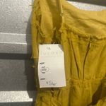 Cotton Candy Cut Out Elegant Mustard Dress Size Medium NWT Gold Photo 8