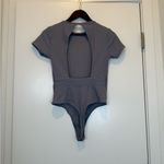 Victoria's Secret Victoria Secret Sport Gray Open Back Bodysuit Photo 3