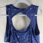 Americana Tank Womens Tops Size M Star Print Open Back Blue Size M Photo 7