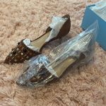 Antonio Melani  Vivica Brown Bead Studded Suede Heels Photo 1