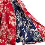 NWT Austin Reed Red Floral Retro Luxe Belted Double Breasted Blazer Jacket M Size M Photo 15