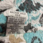 Rebecca Malone Women’s Top XL Multicolored, button down Crepe material floral Photo 4