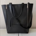 French Connection  Leather Zipper Tote Bag VGUC Photo 0