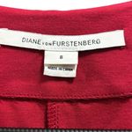 Diane Von Furstenberg  Red Short Sleeve Saturn Full Front Zip Dress 8 Photo 7