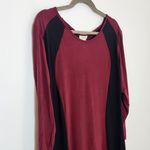Yelete  Burgundy and Black Bodycon Dress NWT Size 2XL Oxblood Bodycon Dress Photo 3