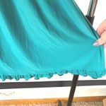 Y2K Babydoll Teal Mini Slip Dress Lolita Bows Ruffle Lingerie Kawaii Large Blue Photo 4