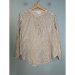 Apiece Apart Core Bravo Top Wabi Dot Print Cream Black 100% Cotton Size 10 Boho Photo 2