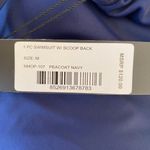 Nicole Miller Studio womens medium navy blue one-piece swimsuit with scoop back Photo 8