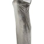 Chaser Gray Velvet Velour Sleeveless Cami Camisole Midi Bodycon Tank Dress Sz M Photo 1