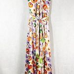 Alice + Olivia Evelia Ruffled Floral High Low Asymmetrical Maxi Dress Size 10 Photo 6