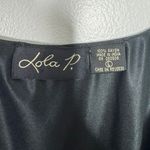 Lola P Floral Dress Size Large‎ Black Purple Fringe Hem Sleeveless Whimsygoth Photo 9