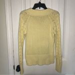 Sonoma Womens yellow knit sweater long sleeves size Medium in junior Photo 2