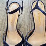 Caparros  Blue Satin Rhinestone Kitten Heels Womens 7 Formal Dressy Party Bling Photo 6