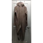 Way to Celebrate Size XL Unisex Adult Furry Sloth One Piece Costume Pajamas Brown Photo 2