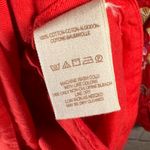 Free People Red Fleur Du Jour off the shoulder embroidered floral dress small Photo 9