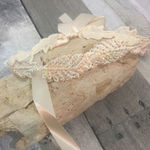 Amrita Singh  Ivory Leaf Crystal Lace Choker Photo 0