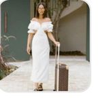 Sabo Skirt White Midi Dress Photo 2