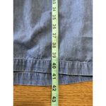 Go Softly Patio Embroidered Floral Denim Mumu Dress Zip Front Pockets Sz Medium Blue Photo 3