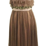 Anthropologie Anthro A’reve Ruffled Tulle & Crochet Dress - Size S Photo 0