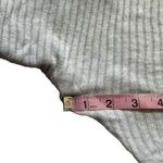 Free People We the Free Lover Rib Thermal Oversized Boho Keyhole Back Gray Small Photo 6