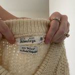 Vintage Hand Knit Wool Himalaya Fisherman Sweater Size M Photo 5