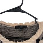 Fate Women's‎ Size Small Cheetah Animal Print Distressed Sweater Tan Photo 3