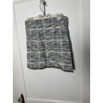 Max Studio Tweed Fringe Pull On Preppy Gossip Girl Mini Skirt Women's Small Photo 4