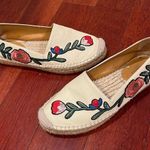 Gucci | Embroidered Leather Espadrilles Floral 36 Cream Photo 0