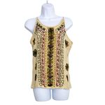 Sacred Threads  Boho Embroidered Tank Top One Size Fits Most Photo 1