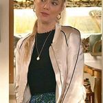 ZARA Celebrity Fav  Satin Bomber Jacket Zip Down Cream XS Photo 0