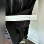 Susana Monaco NWT  Ruched Butterfly Ruched Top ~ Black ~ Small ~ VERY FLATTERING! Photo 6