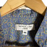 Derek Lam 10 Crosby Blue Floral Print Tie Waist V Photo 8