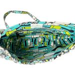 Vera Bradley VTG Island Bloom CROSSBODY SHOULDER HANDBAG Green Blue Floral Purse Photo 4