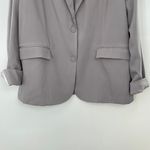 4Th + Reckless Women's Lilac Tailored Notched Oversized Cuff Detail Blazer US XL Gray Photo 6