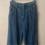 Vintage 100% Cotton Dark Wash Blue Western Photo 10