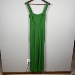 Reformation Alva Jumpsuit Womens 2 Kelly Green Smocked Wide Leg Sleeveless Crop Photo 1