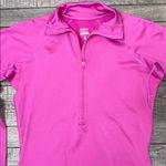 Nike Dri-Fit Women's Magenta Half-Zip Sweatshirt Photo 2