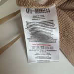 One Shoulder crop Tank Top LARGE 4TH + Reckless beige sleeveless NWT Tan Photo 6