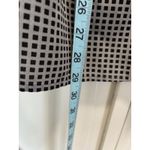 Notations  Brown/Black Squares Button Up‎ Long Tab Sleeve Blouse Pocket Size 2XL Photo 2