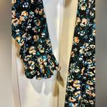 Free People  Say Hello Long Bell Sleeve Mini Dress Black Floral Small - Boho Chic Photo 5