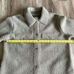 Joie  Teddy Sherpa Oversized Button Up Jacket Shacket Sage‎ Green Size Large Photo 6