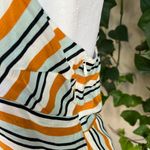 Lulus LULU’S Cape Cove Orange Multi Striped Asymmetrical Dress | XL Photo 7