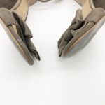 Kate Spade Paulette Bow Heels Size 11 Suede Block Tan Girly Ankle Strap Photo 4